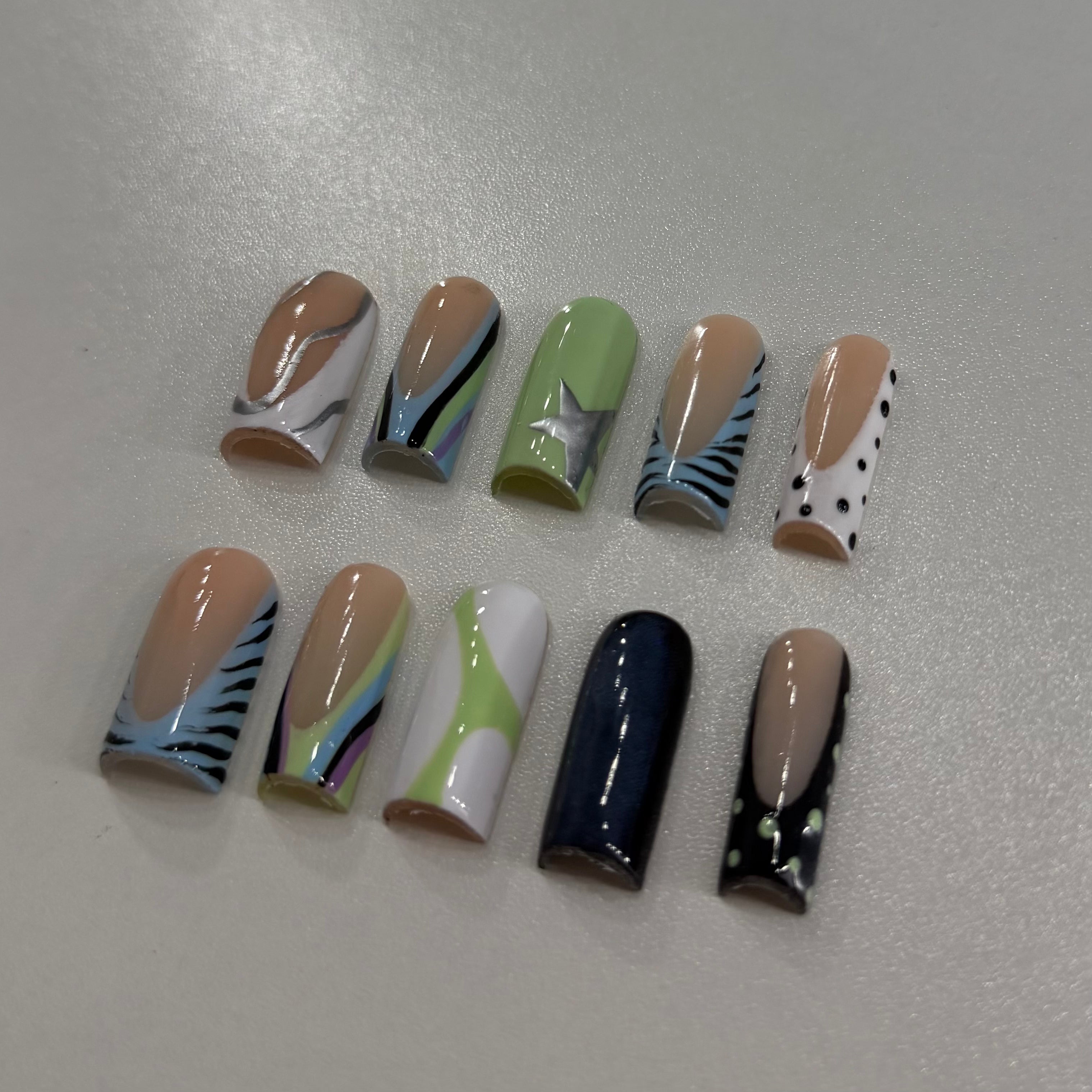 "Abstract" Acrylic Press-ons